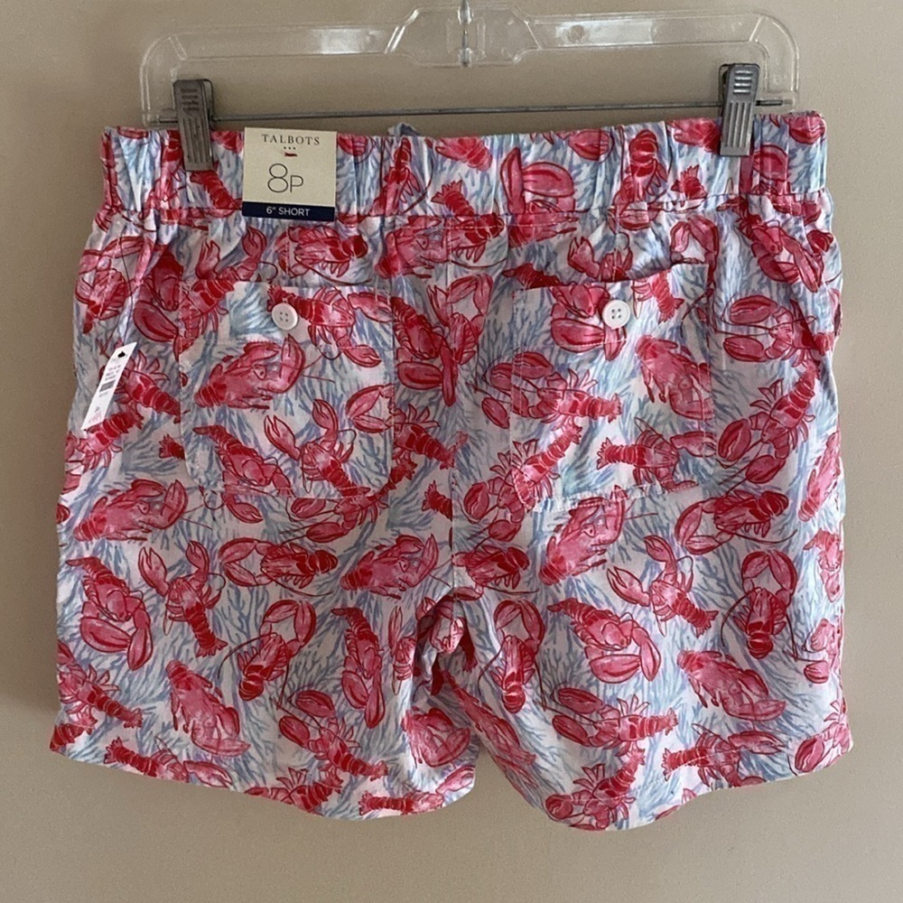 Talbots Linen Cotton Lobster Shorts - Picture 3 of 6